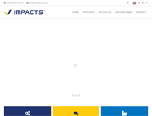 Tablet Screenshot of impactsgmbh.com